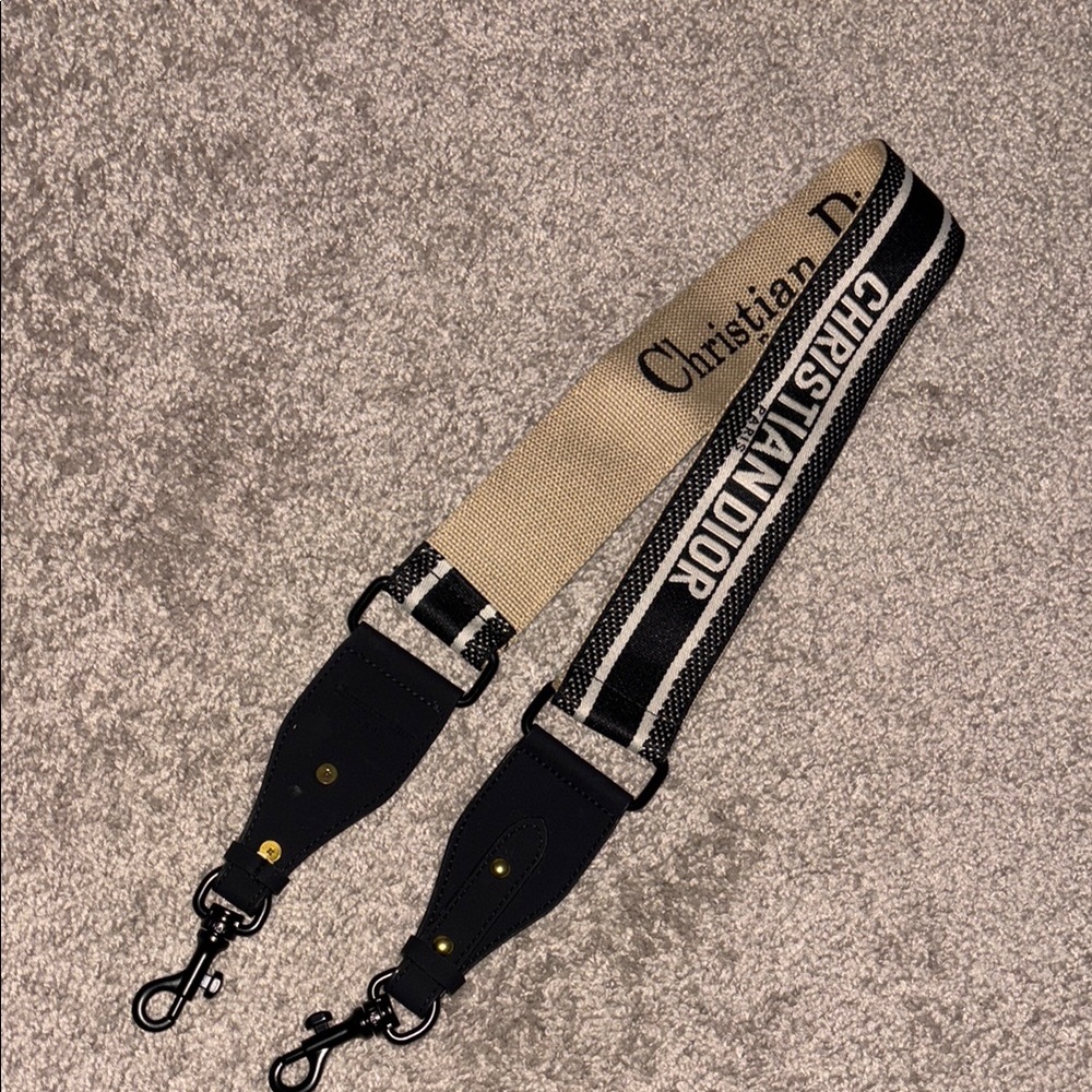Bag Strap - Black and Tan